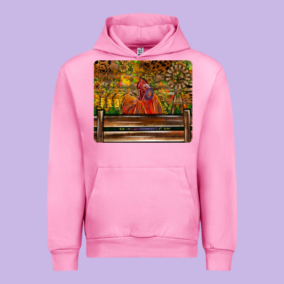 Farm Life Rooster Urban Hoodie Designed By Cowhidedigitalart
