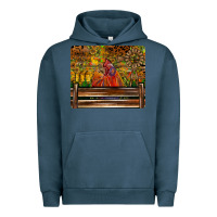 Pigment Midnight Navy Farm Life Rooster Urban Hoodie - CowhideDigitalArt