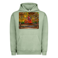 Pigment Oil Green Farm Life Rooster Urban Hoodie - CowhideDigitalArt