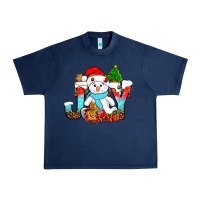 Navy joy christmas with snowman bbs Urban Heavy Tee - BundleAndBundleShop