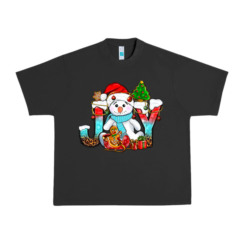 Joy Christmas With Snowman Bbs Urban Heavy Tee by BundleAndBundleShop | Teevron