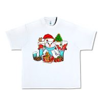 White joy christmas with snowman bbs Urban Heavy Tee - BundleAndBundleShop