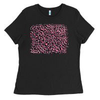 Black pink leopard with pink glitter Ladies Tee - Artiststas