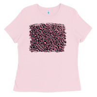 Bubblegum Pink pink leopard with pink glitter Ladies Tee - Artiststas
