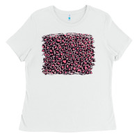 White pink leopard with pink glitter Ladies Tee - Artiststas