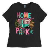 Black home is where we park it Ladies Tee - RanaPortraitStore
