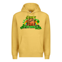 Antique Gold St. Patrick's Day Basketball Premium Hoodie - HowdyJamesFarm
