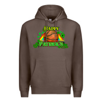 Coffee St. Patrick's Day Basketball Premium Hoodie - HowdyJamesFarm