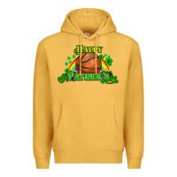 Mustard St. Patrick's Day Basketball Premium Hoodie - HowdyJamesFarm