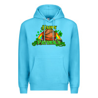 Ocean Blue St. Patrick's Day Basketball Premium Hoodie - HowdyJamesFarm