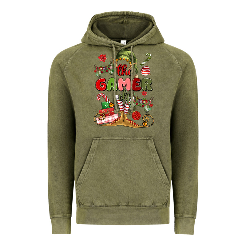 The Gamer Elf Vintage Hoodie by MaliasSmallBusiness | Teevron