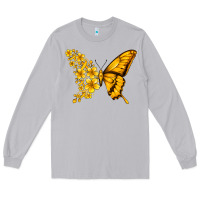 Moon Dust childhood cancer butterfly Long Sleeve Tee - Jasminsmagicworld