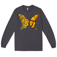Smoke childhood cancer butterfly Long Sleeve Tee - Jasminsmagicworld