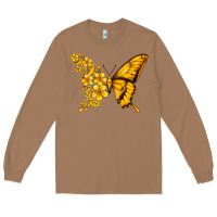 Toasted Coconut childhood cancer butterfly Long Sleeve Tee - Jasminsmagicworld