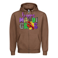 Chestnut happy mardi gras Zipper Hoodie - CowGirlArtShop