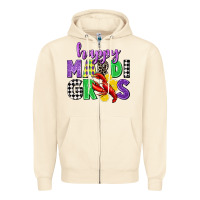 Sandshell happy mardi gras Zipper Hoodie - CowGirlArtShop