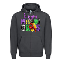 Smoke happy mardi gras Zipper Hoodie - CowGirlArtShop