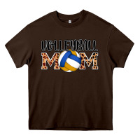 Chocolate Brown volleyball mom Heavy Core Tee - AdoDesignShop
