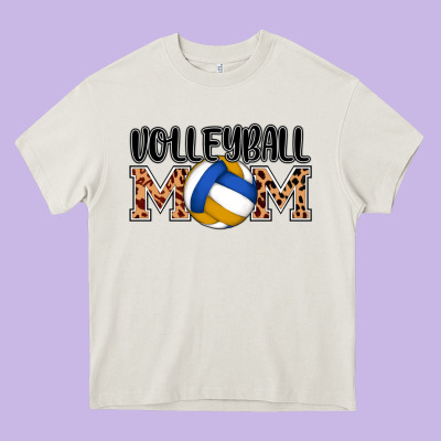 Volleyball Mom Heavy Core Tee Designed By Adodesignshop