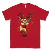 Red reindeer in christmas Classic Tee - MaliasSmallBusiness