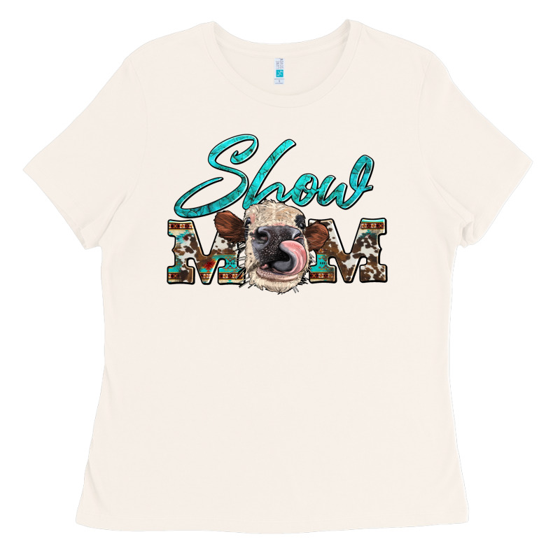 Show Mom Aztec Cowhide Heifer Ladies Tee by Artiststas | Teevron