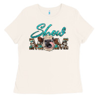Bone show mom aztec cowhide heifer Ladies Tee - Artiststas