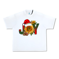 White joy christmas with sunflower bbs Urban Heavy Tee - BundleAndBundleShop
