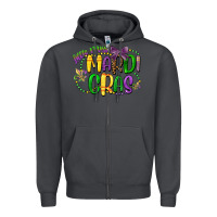 Smoke little miss mardi gras Zipper Hoodie - CowGirlArtShop