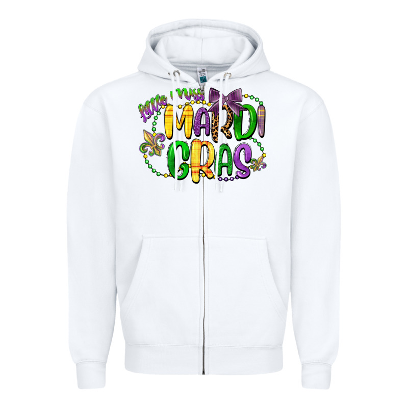 Little Miss Mardi Gras Zipper Hoodie by CowGirlArtShop | Teevron