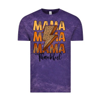 Cloud Purple Thankful Mama Vintage Tee - MaliasSmallBusiness