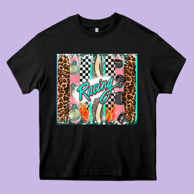 Racing Brushstroke Heavy Core Tee Designed By Adodesignshop