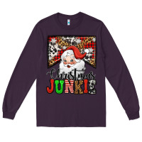 Plum Christmas junkie Santa Claus Long Sleeve Tee - Jasminsmagicworld