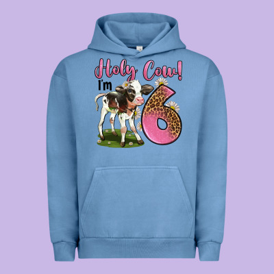 Holy Cow I'm 6 Years Old Urban Hoodie Designed By Lillyallendesigns