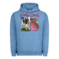 Pigment Pebble Blue holy cow i'm 6 years old Urban Hoodie - LillyAllenDesigns