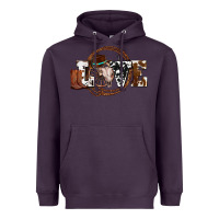 Plum western love for cowboys olivia Heavyweight Hoodie - OliviaCreatesArt