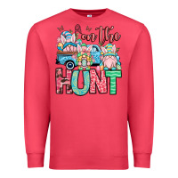 Cardinal Easter gnomes on the hunt Premium Sweatshirt - OliviaCreatesArt