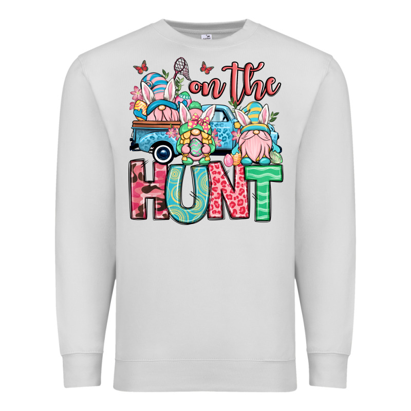 Easter Gnomes On The Hunt Premium Sweatshirt by OliviaCreatesArt | Teevron