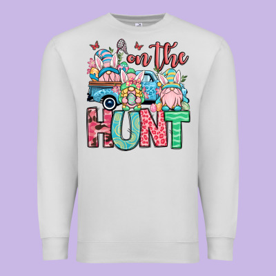 Easter Gnomes On The Hunt Premium Sweatshirt Designed By Oliviacreatesart