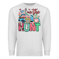 Oatmeal Heather Easter gnomes on the hunt Premium Sweatshirt - OliviaCreatesArt