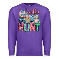Purple Easter gnomes on the hunt Premium Sweatshirt - OliviaCreatesArt