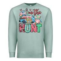 Seafoam Easter gnomes on the hunt Premium Sweatshirt - OliviaCreatesArt