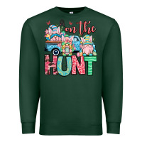Sports Green Easter gnomes on the hunt Premium Sweatshirt - OliviaCreatesArt