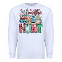 White Easter gnomes on the hunt Premium Sweatshirt - OliviaCreatesArt