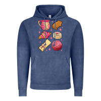 Vintage Denim mexican pan dulce Vintage Hoodie - MaliasSmallBusiness