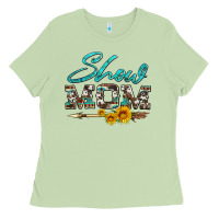Matcha show mom aztec cowhide sunflower and arrow Ladies Tee - Artiststas