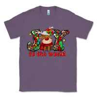 Lavender joy to the world christmas deer Classic Tee - MaliasSmallBusiness