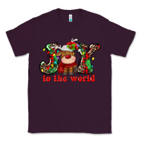 Plum joy to the world christmas deer Classic Tee - MaliasSmallBusiness