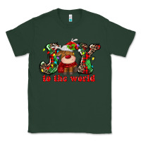 Sports Green joy to the world christmas deer Classic Tee - MaliasSmallBusiness