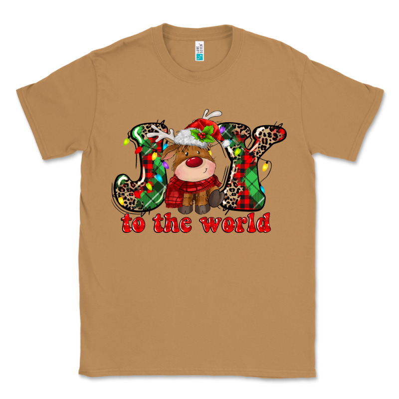 Joy To The World Christmas Deer Classic Tee by MaliasSmallBusiness | Teevron