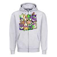 King Cake Mardi Gras Zipper Hoodie | Teevron